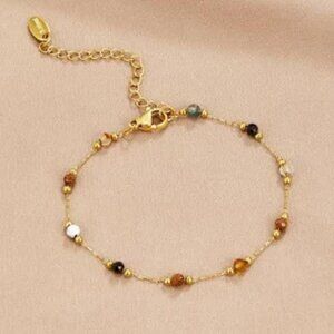 Lulu Beaded Stone Bracelet/Brand New